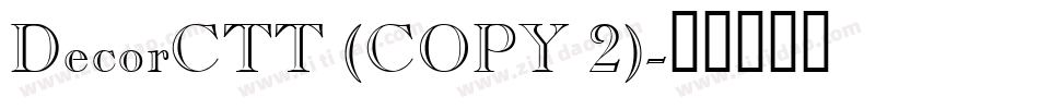 DecorCTT (COPY 2)字体转换